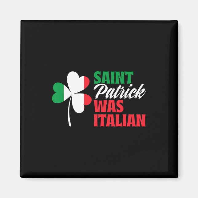Íman Patrick Era Italiano Shamrock Clover Santo Patr (Frente)