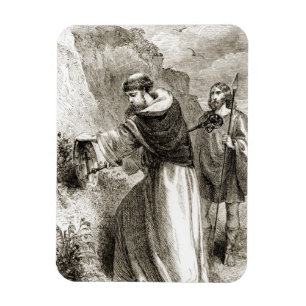 Íman Patrick marcando o escudo do Connal com a Cruz