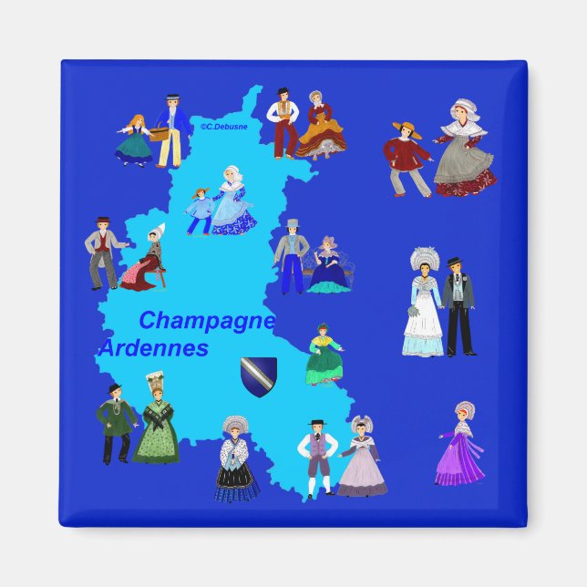 Íman Patrimoine de Champagne-Ardenne, França (Frente)