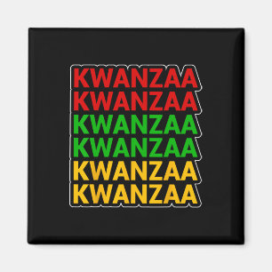 Íman Patrimônio Africano Americano Kwanzaa Empilhado