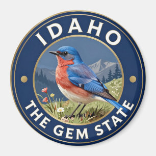 Íman 🏔️ Patrimônio do Azulejo da Montanha de Idaho