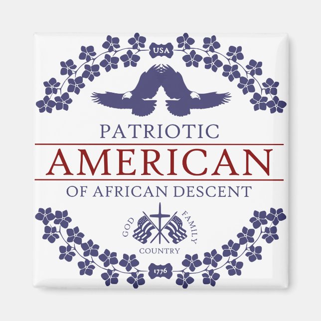 Íman PATRIOT Afro-Americano (Frente)