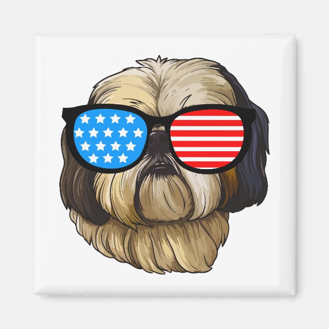 Íman Patriotic Shih Tzu (Frente)