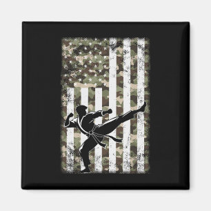 Íman Patriótica Arte Marcial Camo Usa Bandeira 4 De Jul