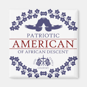 Íman PATRIÓTICO americano de ascendência africana