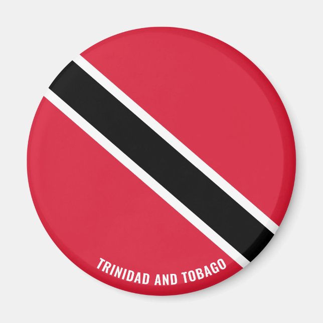 Íman Patriótico Armado da Bandeira de Trinidad e Tobago (Frente)