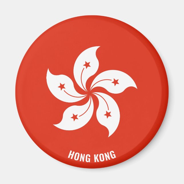 Íman Patriótico da Câmara do Sinalizador de Hong Kong (Frente)