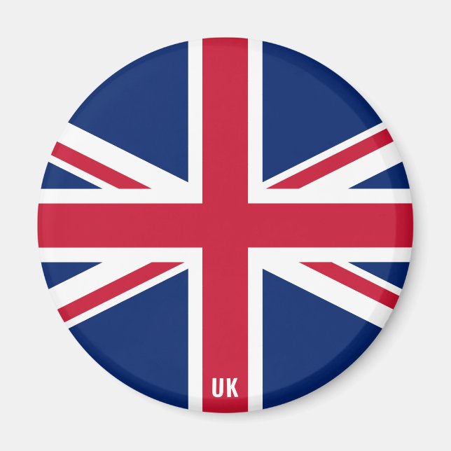 Íman Patriótico de encantamento do pavilhão do Reino Un (Frente)