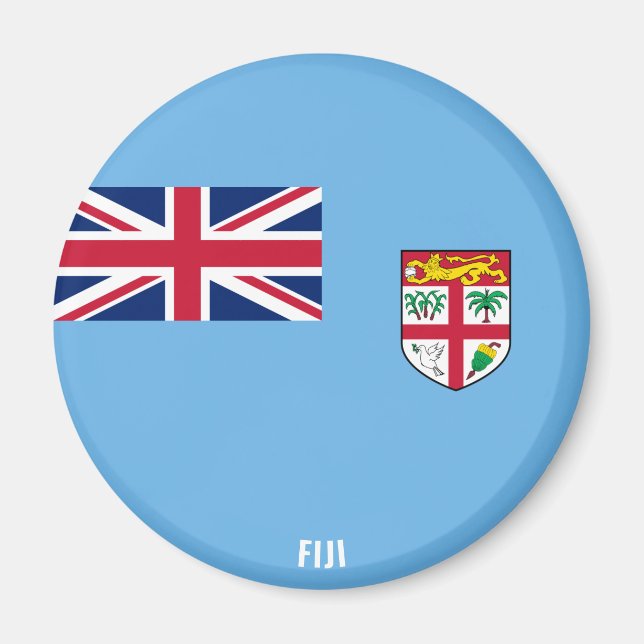 Íman Patriótico de encantamento do Sinalizador Fiji (Frente)