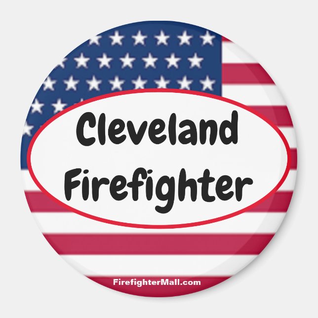 Íman patriótico do Cleveland Fire (Frente)