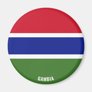 Íman Patriótico encantador da bandeira da Gâmbia