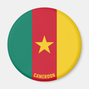 Íman Patriótico encantador da bandeira dos Camarões