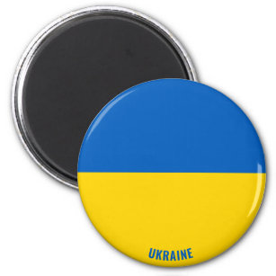Íman Patriótico encantador de pavilhão da Ucrânia