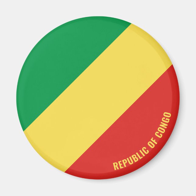 Íman Patriótico Pavilhão da República do Congo (Frente)