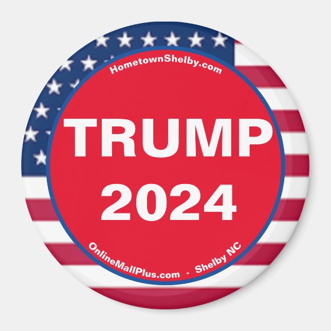 Íman Patriótico TRUMP 2024 (Frente)