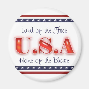 Íman Patriotismo patriótico das listras das estrelas