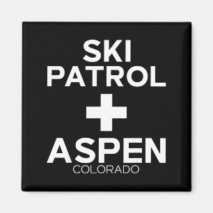 Íman Patrulha de esqui vintage aspen