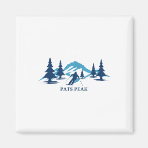 Íman Pats Peak New Hampshire Ski Resort Skiier _1