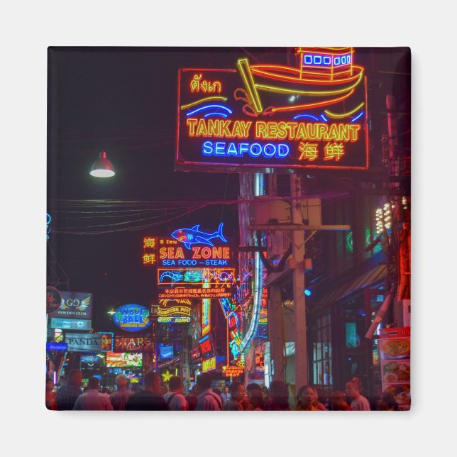 Íman Pattaya Walking Street na Tailândia (Frente)