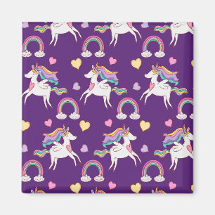 Íman Patterno Funny Unicorn Magic Horse Cute