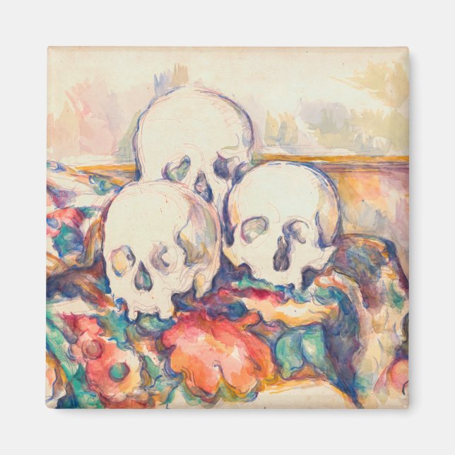 Íman Paul Cezanne - A Aquarela de Três Crânios (Frente)