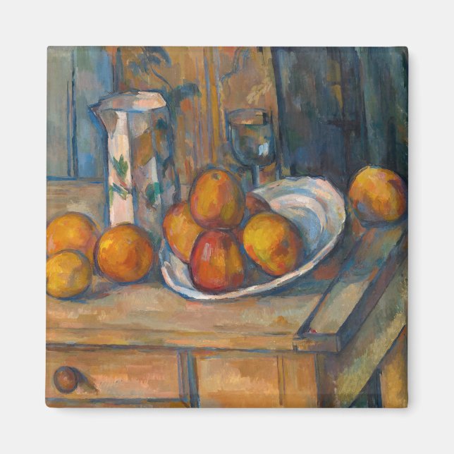 Íman Paul Cezanne - A Vida Estática com Jug de Leite e  (Frente)