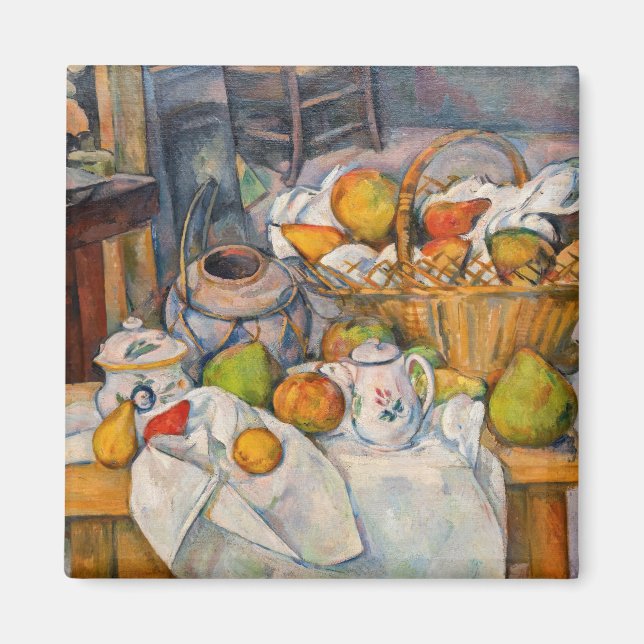 Íman Paul Cezanne - A Vida Estática com o Cesto (Frente)