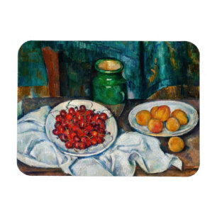 Íman Paul Cezanne - Ainda vive com cerejas e caçadores