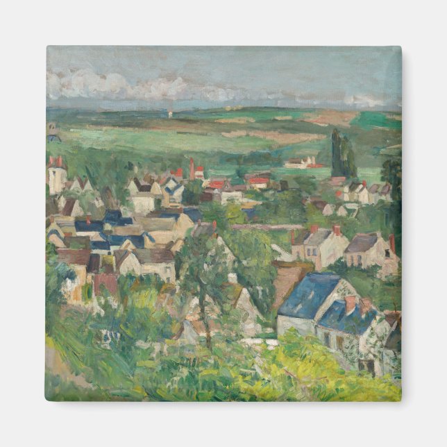 Íman Paul Cezanne - Auvers, Visão Panorâmica (Frente)