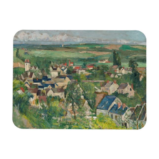 Íman Paul Cezanne - Auvers, Visão Panorâmica (Horizontal)