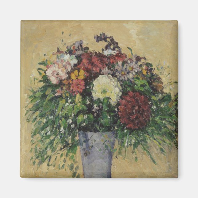 Íman Paul Cezanne | Buquê de Flores num Vaso, c.187 (Frente)