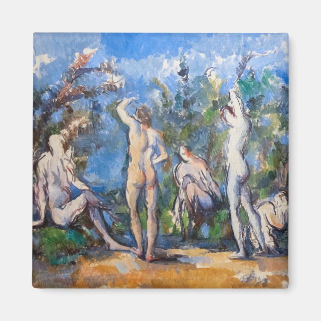 Íman Paul Cezanne - Cinco Bathers (Frente)