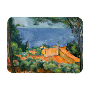 Íman Paul Cezanne - Estaque com Telhados Vermelhos