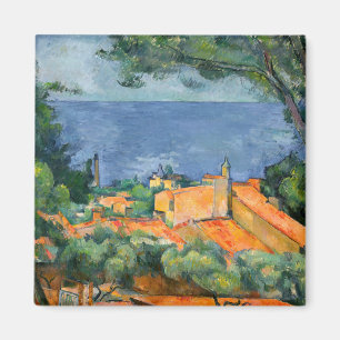 Íman Paul Cezanne - Estaque com Telhados Vermelhos
