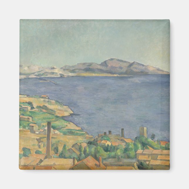 Íman Paul Cezanne | Golfo de Marselha visto de L' (Frente)