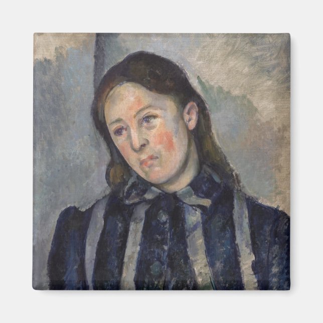 Íman Paul Cezanne - Madame Cezanne com Cabelo Solto (Frente)