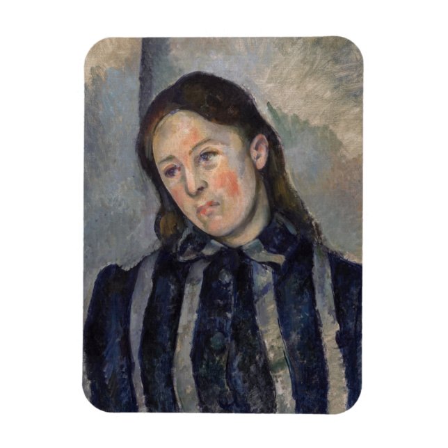 Íman Paul Cezanne - Madame Cezanne com Cabelo Solto (Vertical)