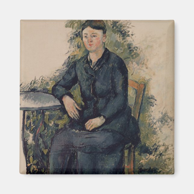 Íman Paul Cezanne | Madame Cezanne no Jardim, 1880- (Frente)