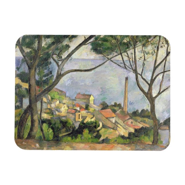 Íman Paul Cezanne | Mar em l'Estaque, 1878 (Horizontal)