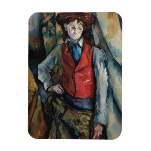 Íman Paul Cezanne - Menino com Colete Vermelho