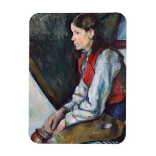 Íman Paul Cezanne - Menino com Colete Vermelho