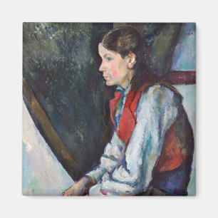 Íman Paul Cezanne - Menino com Colete Vermelho