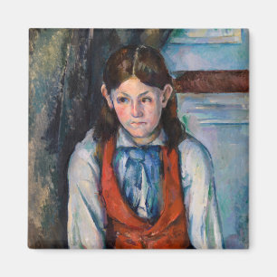 Íman Paul Cezanne - Menino no Colete Vermelho