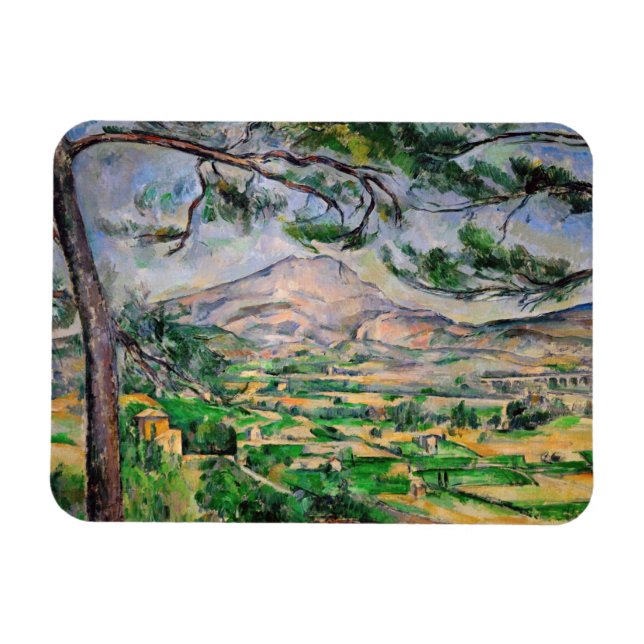 Íman Paul Cezanne - Mont Sainte-Victoire e pinheiro Gra (Horizontal)