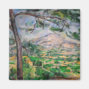 Íman Paul Cezanne - Mont Sainte-Victoire e pinheiro Gra