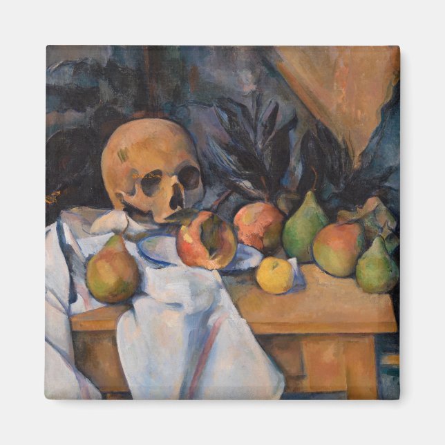 Íman Paul Cezanne - Natureza Morta com Caveira (Frente)