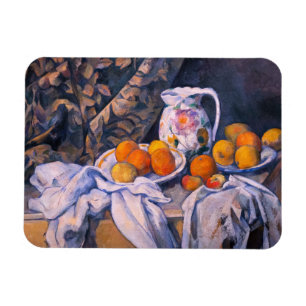 Íman Paul Cezanne - Natureza Morta com uma Cortina