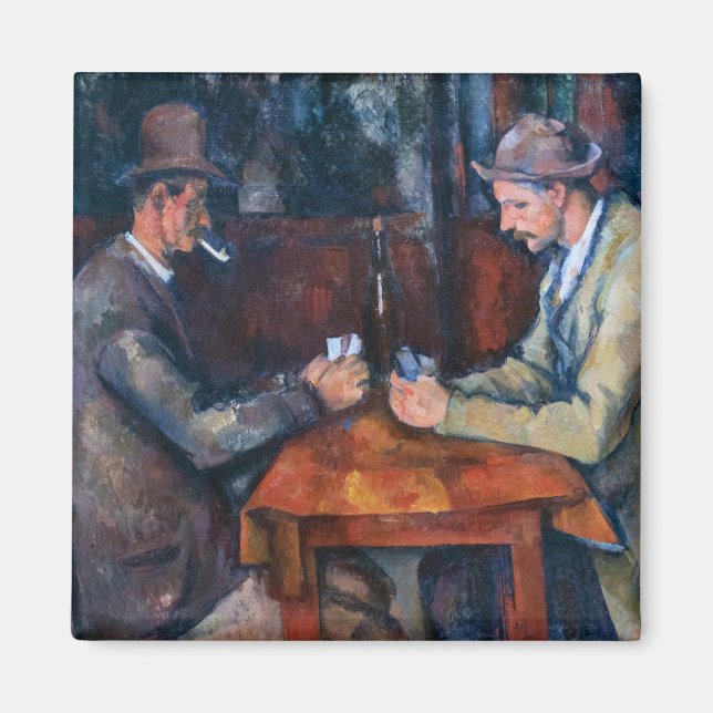Íman Paul Cezanne - Os Jogadores de Cartas (Frente)