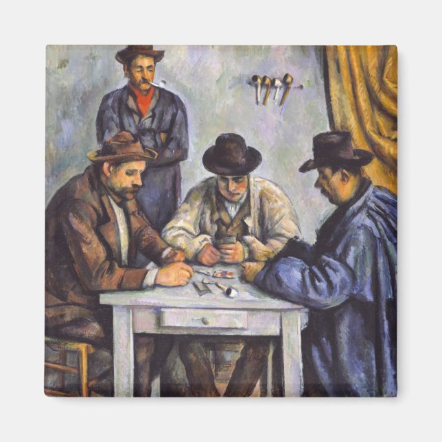 Íman Paul Cezanne - Os Jogadores de Cartas (Frente)