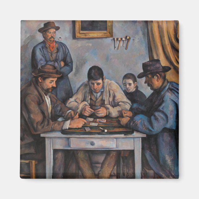Íman Paul Cezanne - Os Jogadores de Cartas (Frente)